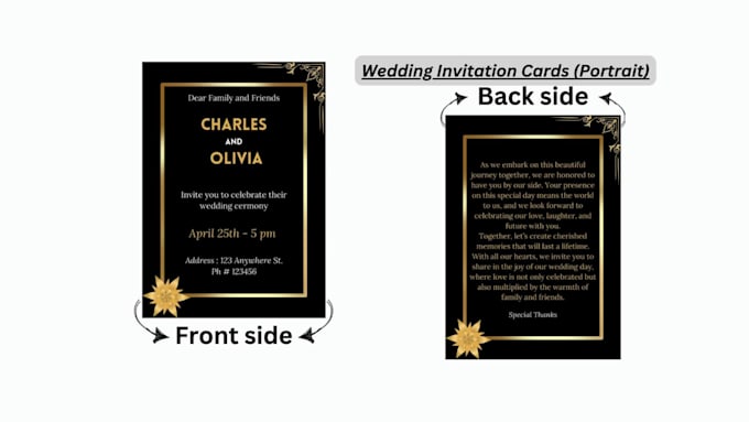 professionally design printable and digital invitation cards