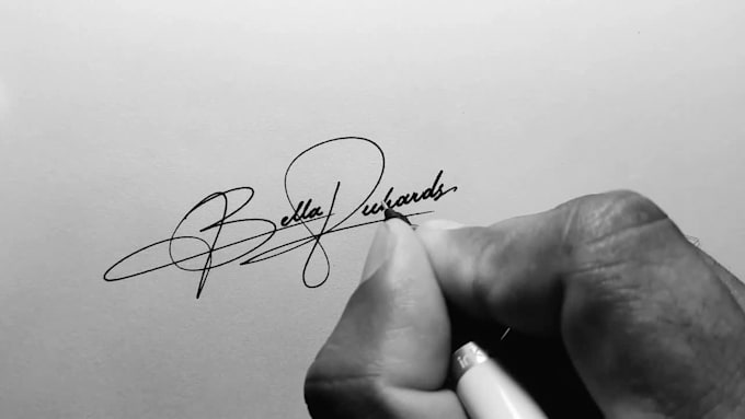 do real handwritten signature logo