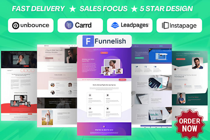 design redesign clone pages on carrd  leadpages unbounce instapage funnelish