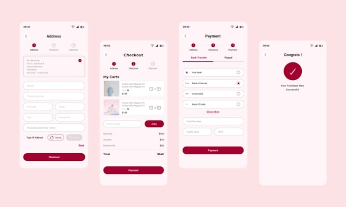 Design stunning mobile app ui ux by Santosh1540 | Fiverr