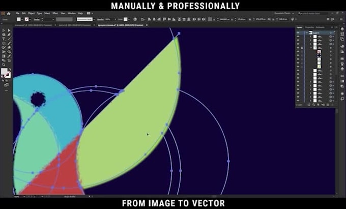 manually and professionally vectorize your logo or image