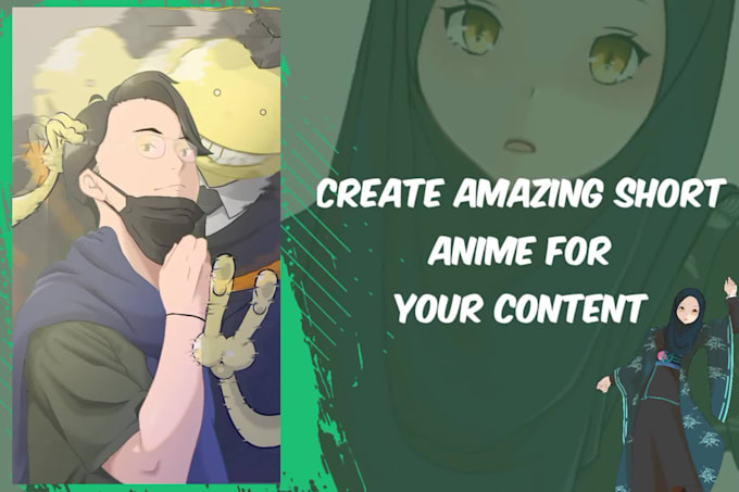 create short animated loops for your content with anime style