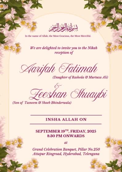 make digital nikah invites and videos