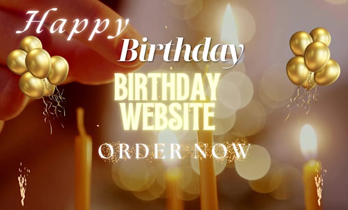 create birthday website, wedding website, landing page