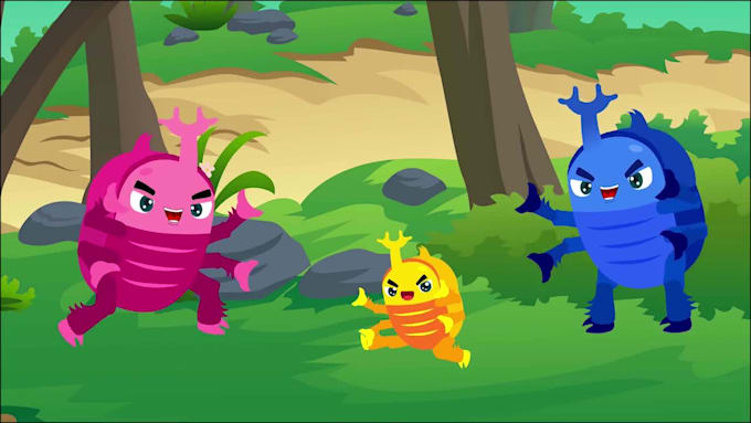 do 2d animation for kids and kids learning video