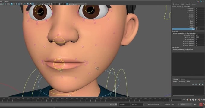 Facial rig, 3d character rigging, blendshapes, ue5 rig, control rig ...