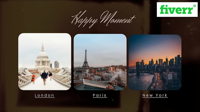do stunning and creative parallax slideshow video