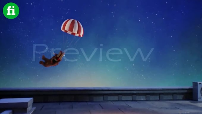 make teddy santa christmas greeting video