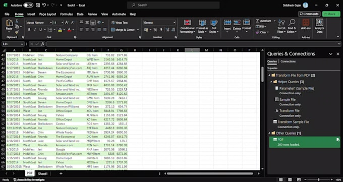 convert pdf to excel, scanned image to excel or google sheet