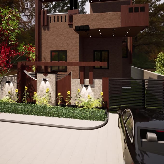 do rendering and revit modeling