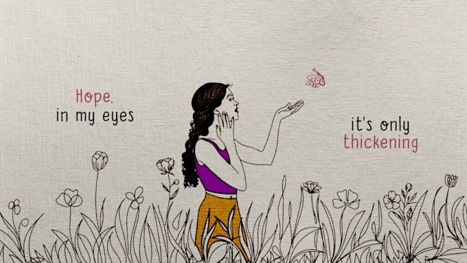 create genuine hand drawn lyric video