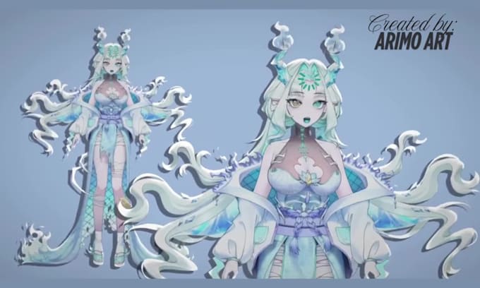 Design And Rig High Quality Custom Live2d Vtuber Model In Anime Style