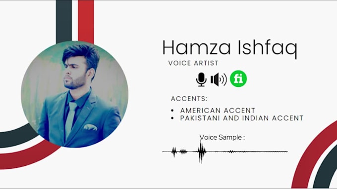 do professional american or pakistani accent voiceover