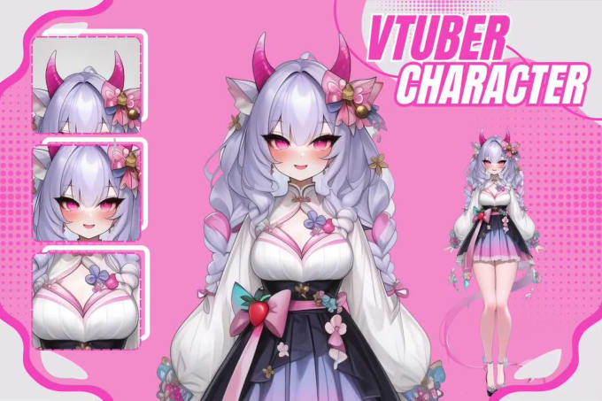 Design your vtuber model 2d vtuber model anime vtuber ready to rig by ...