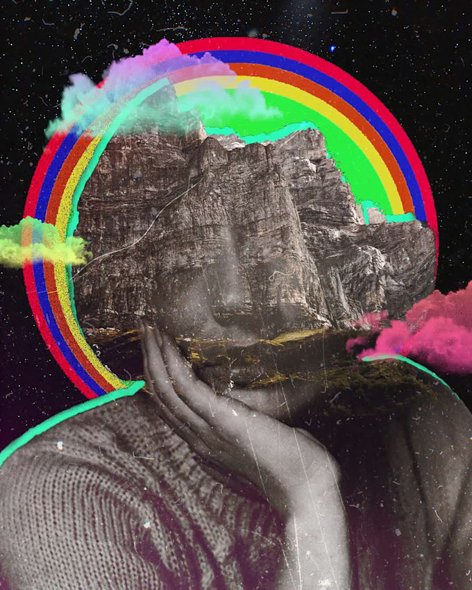 create digital artwork, digital collages or album art