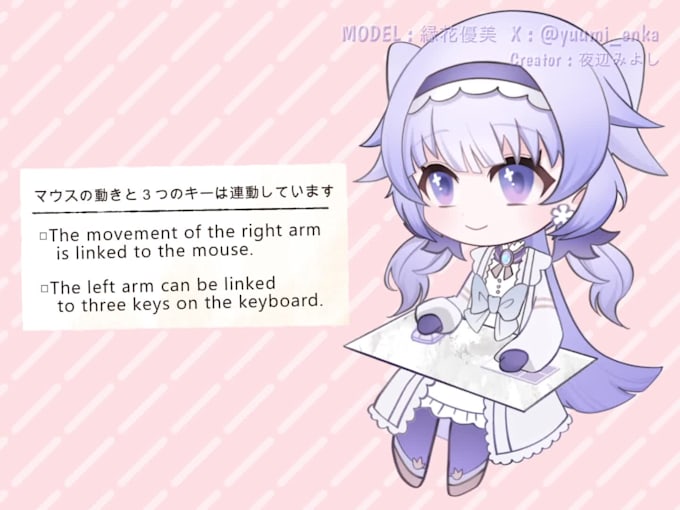create a live2d model of your very cute chibi character