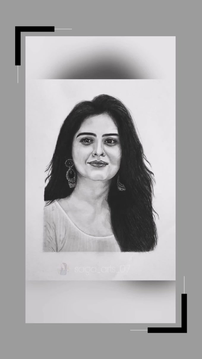 Draw Realistic Pencil Portrait Drawings By Sagaarts Fiverr 2689