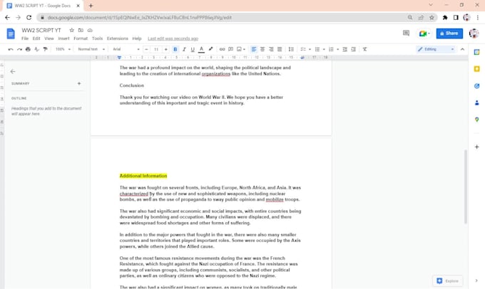 Make you a detailed script for a youtube video by Mariopopov561 | Fiverr