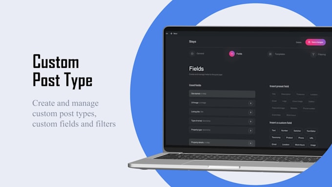create website with voxel theme