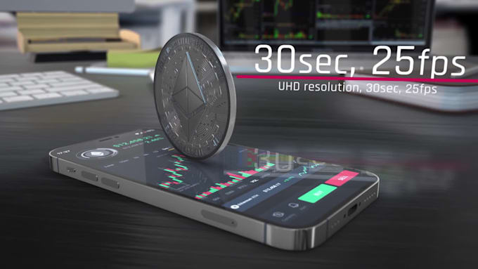 do 3d animation intro with your logo on token wallet