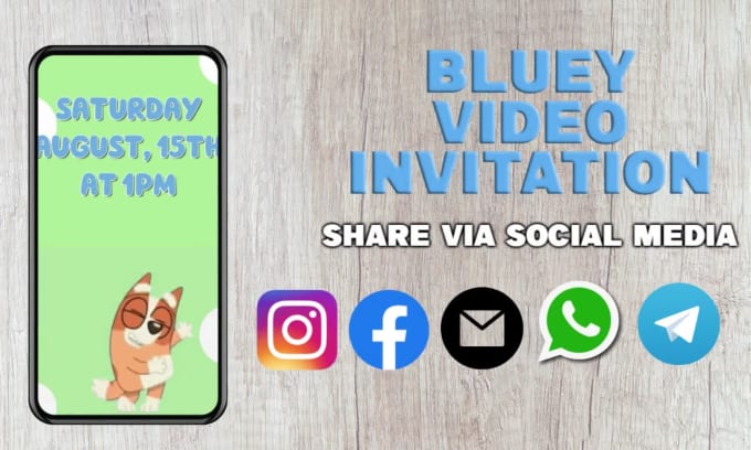 Bluey - Carte d'Anniversaire