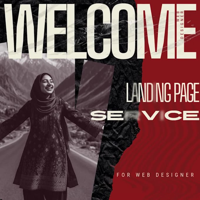 do a static landing page with HTML and CSS