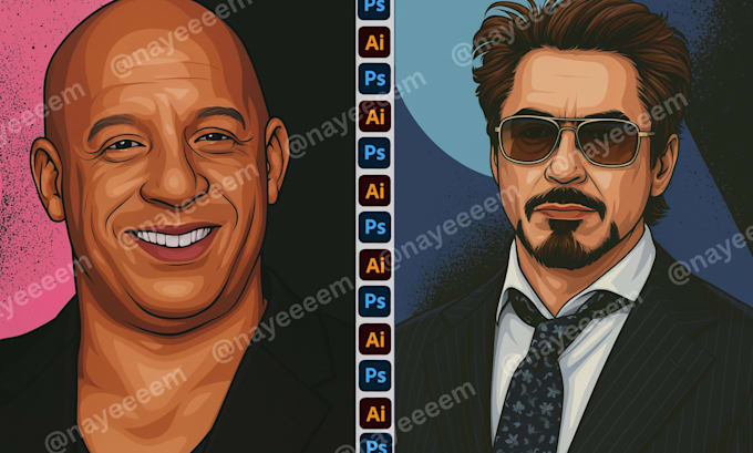 draw a custom vector portrait illustration from your photo