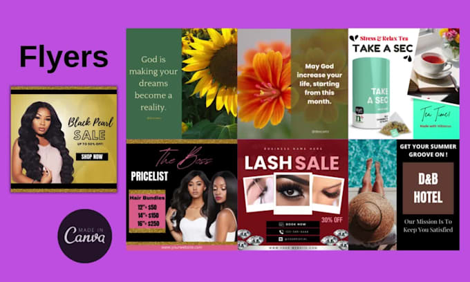 design your graphics project in canva pro