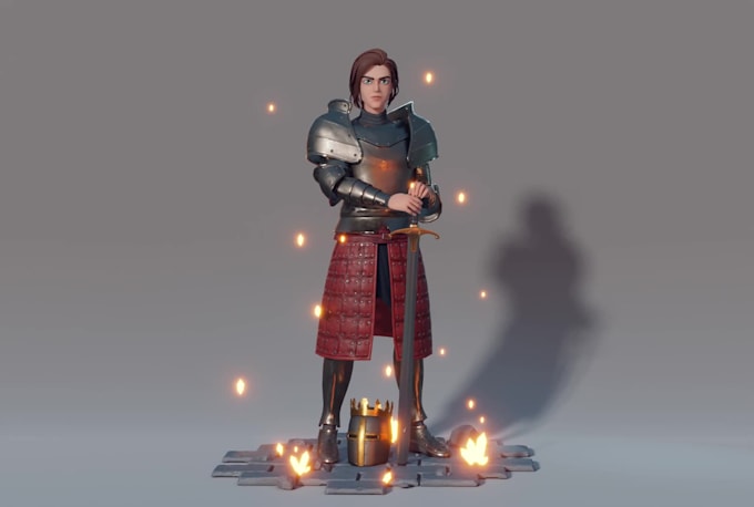 create stylized 3d character