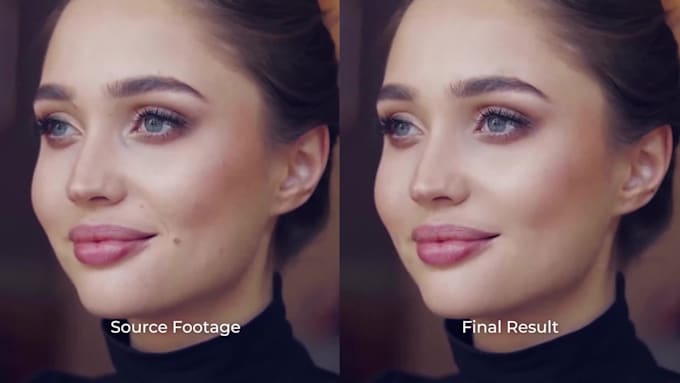 do skin, beauty retouching, pimples, wrinkles, blemishes, softening in video