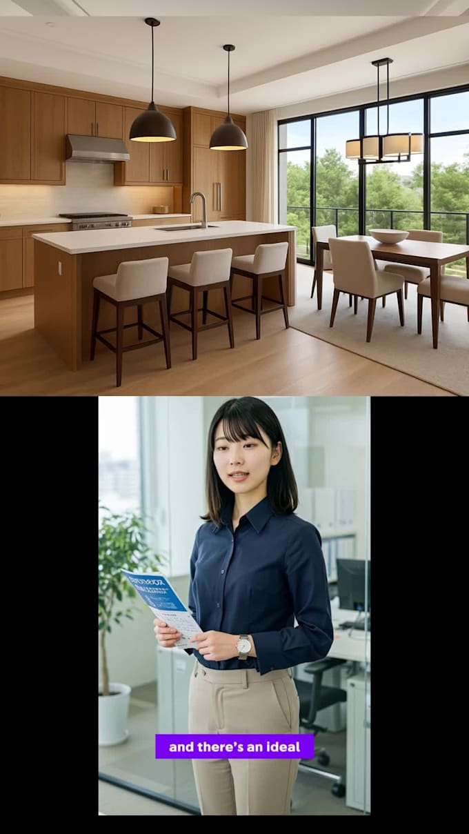 make virtual property tours informative video, presentation with ai spokesperson