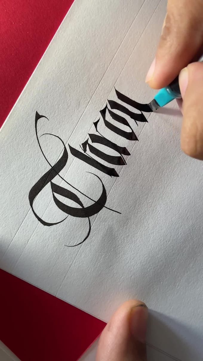 do custom calligraphy for you