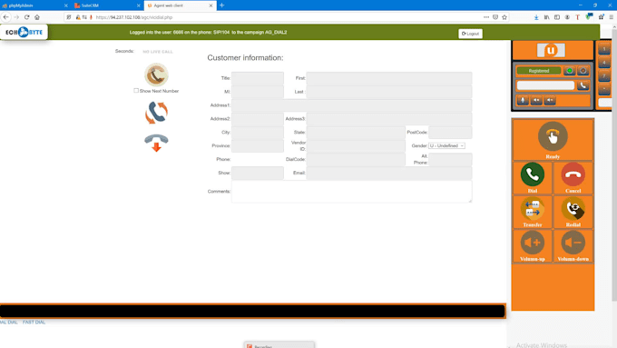 setup your call center on vicidial and customize theme and dashboard