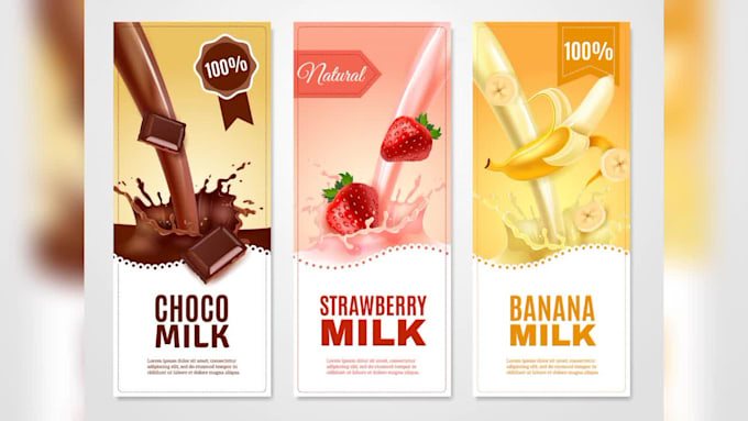 create product labels and box packages design for you