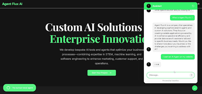 develop and deploy an ai agent on your website