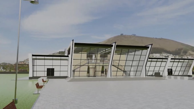 Design 3d event hall, wedding hall, restaurant interior, render ...