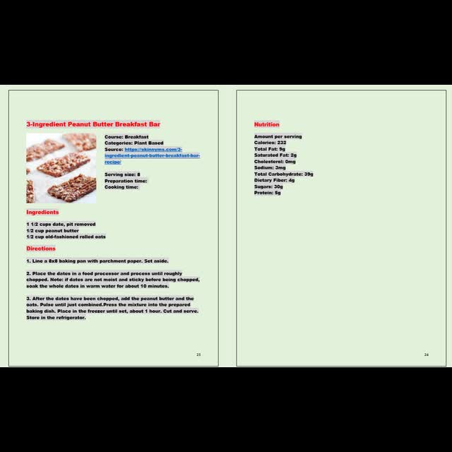 send you any recipes