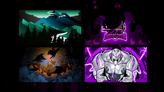 do a cartoon logo animation for brand, youtube, tiktok
