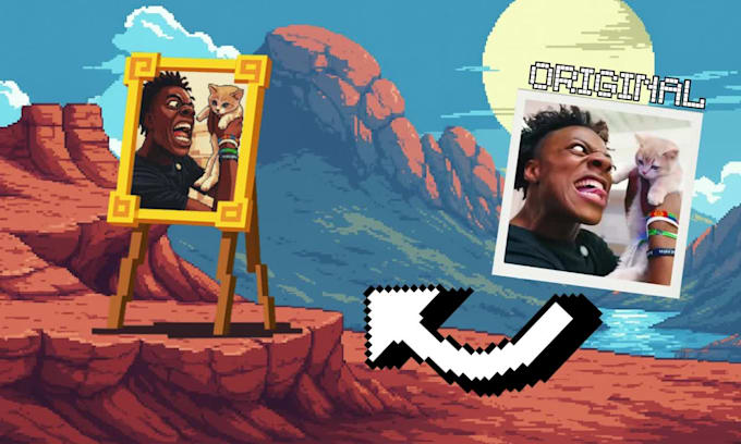 turn you into a pixel art portrait