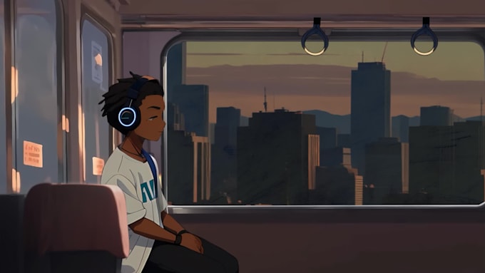 do lofi loop animation, animated gif, pixel art animation, illustration