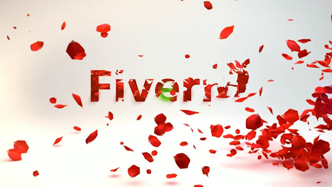create an nature flower flying leaves intro