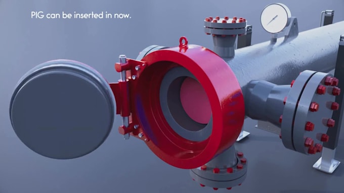 design 3d industrial animation, technical animation, machinery animation video