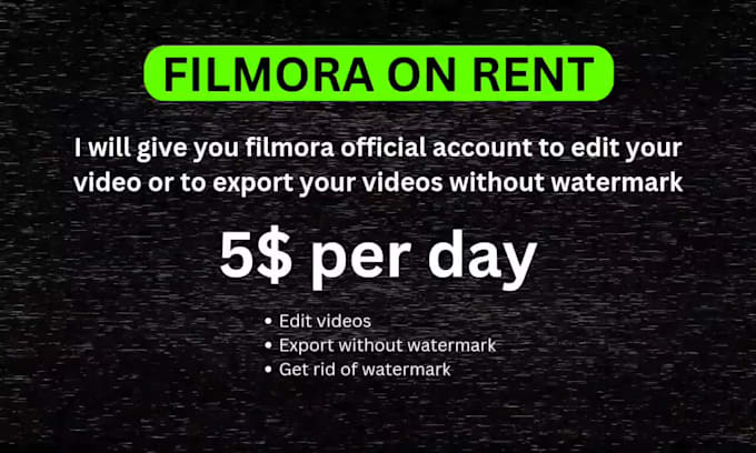 provide filmora 11 on rent to export your video