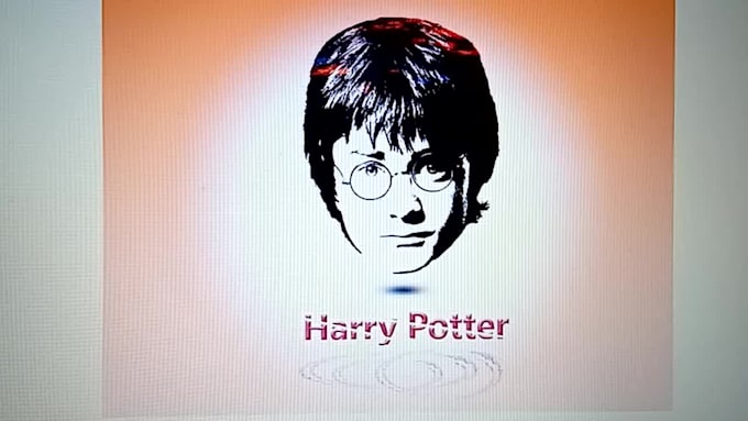 make silhouette stencil face logo, cartoon mascot from your photo