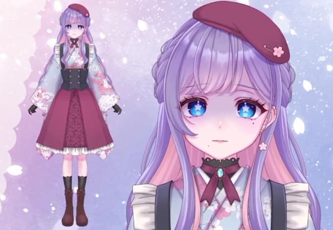 make 2d vtuber model commission, vtuber rigging, live2d vtuber rigging