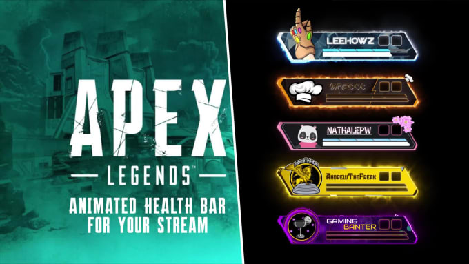 Create animated apex legends health bar overlay by Syedzulqarnain | Fiverr