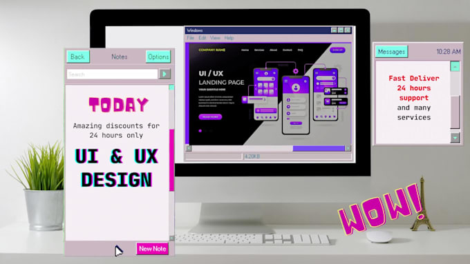 design a clean and modern website UI design