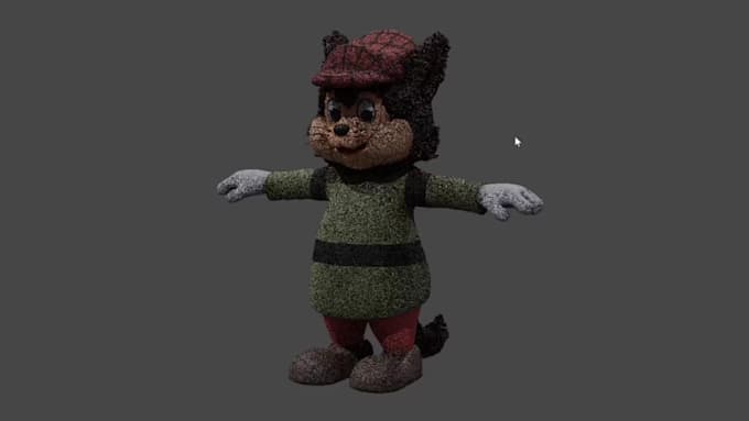 create custom 3d cartoon for game and printing