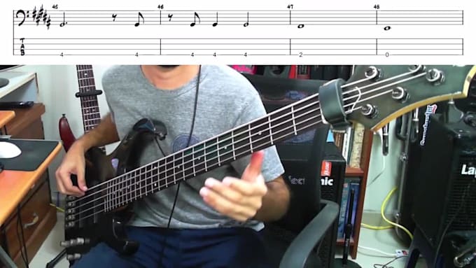 create the bass transcriptions and tabs for you