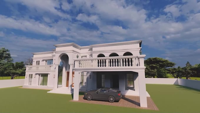 design and render 3d interior and exterior